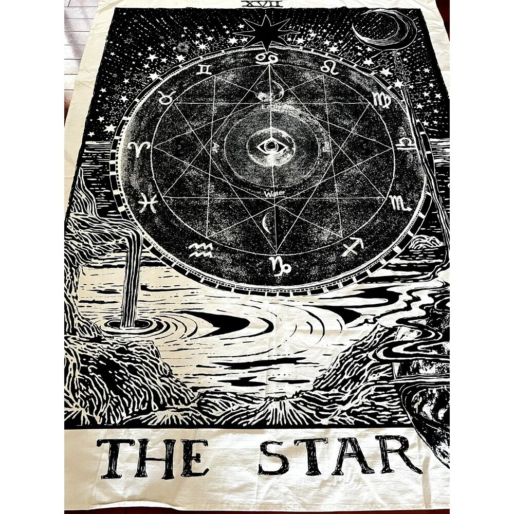 Urban Outfitters The Star Tarot Card Wall Art Tapestry Astrology Aquarius Witchy